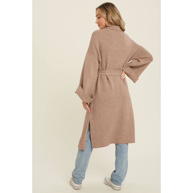 Delaney Knitted trench Coat - Womens Casual Jackets - Big Sun Vernon
