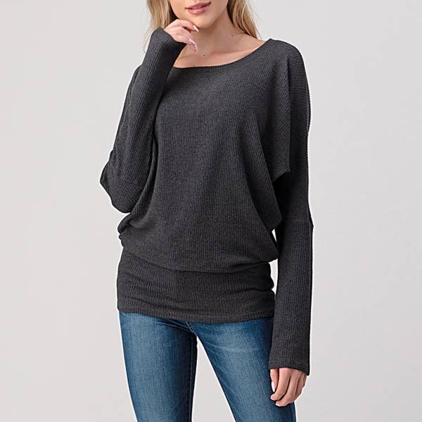 Natural Life Dolman Long Sleeve Top - Womens Long Sleeves - Big Sun Vernon