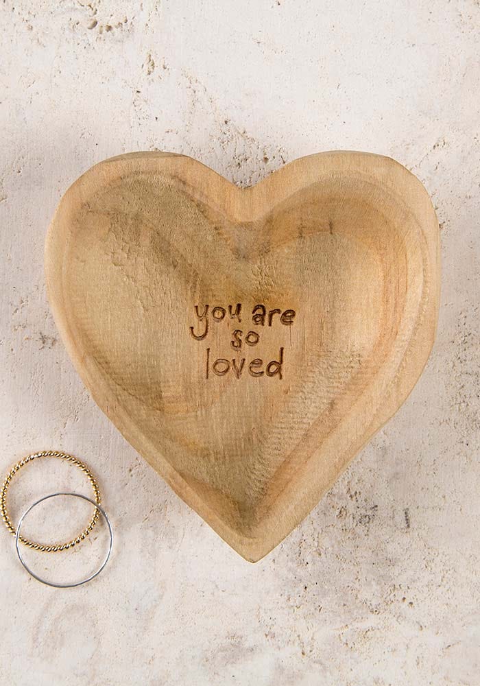 Natural Life Wood Heart So loved - Home Decorations - Big Sun Vernon