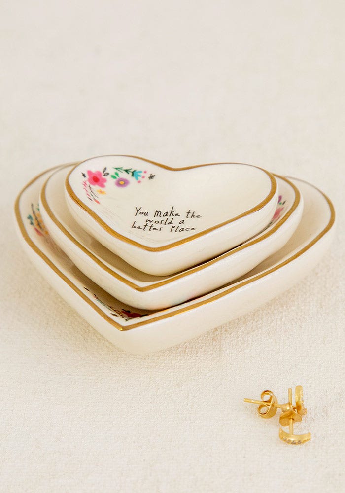 Natural Life Stackable Trinket Dish S/3 World - Home Decorations - Big Sun Vernon