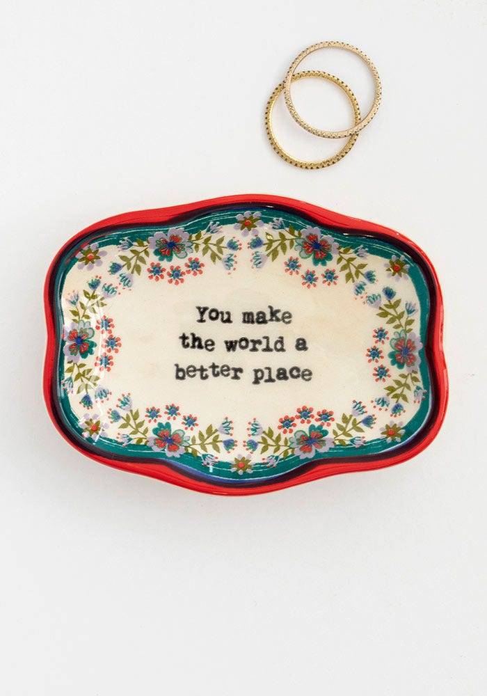 Natural Life Artisan Dish World Better Place - Home Decorations - Big Sun Vernon