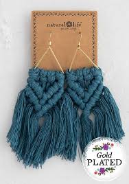 Natural Life Macrame Earrings - Earrings - Big Sun Vernon