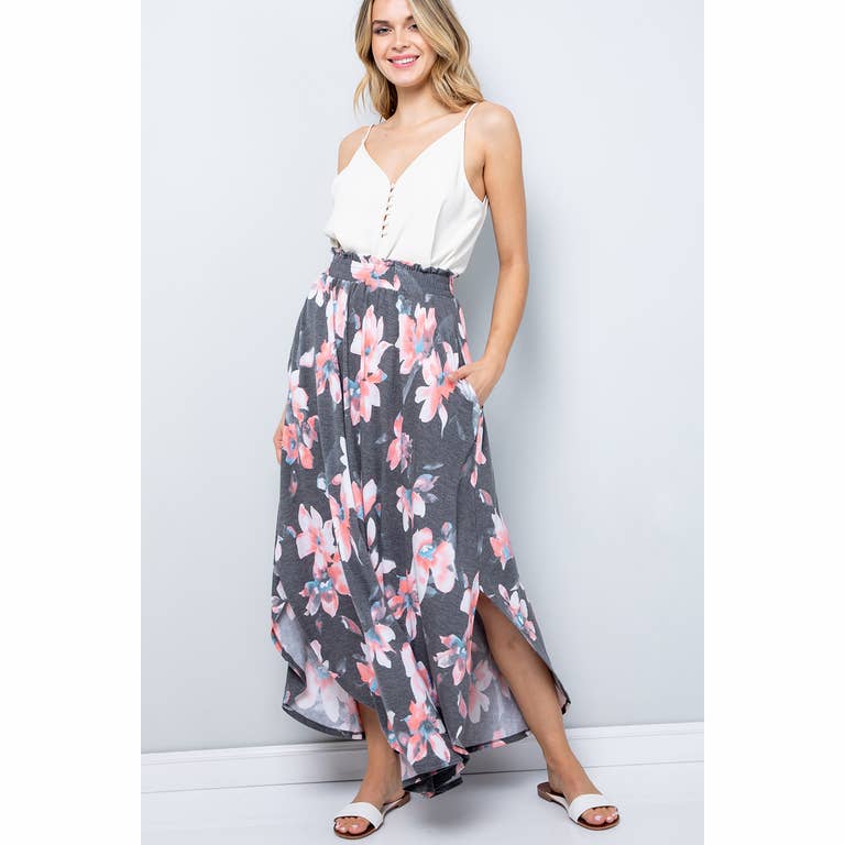 Maggie Floral Maxi Skirt - Womens Skirts - Big Sun Vernon