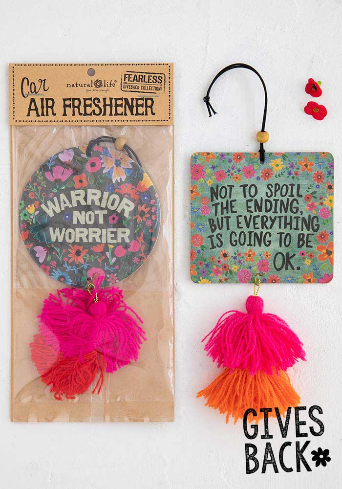 Natural Life Air Freshener Warrior not worrier - Air Freshener - Big Sun Vernon