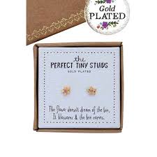 Natural Life Perfect Tiny Studs Flower - Earrings - Big Sun Vernon