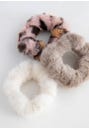 Natural Life Fuzzy Scrunchie 3 Pack - Scrunchies - Big Sun Vernon
