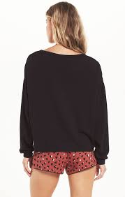 Z Supply Night Owl Grateful Sweatshirt - Womens Long Sleeves - Big Sun Vernon