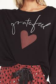 Z Supply Night Owl Grateful Sweatshirt - Womens Long Sleeves - Big Sun Vernon