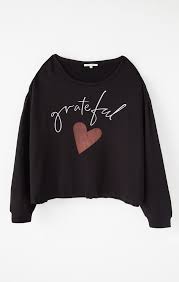 Z Supply Night Owl Grateful Sweatshirt - Womens Long Sleeves - Big Sun Vernon