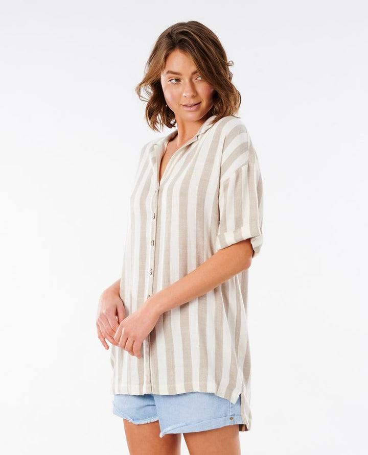 Rip Curl Ashore Stripe Shirt - Womens Blouse - Big Sun Vernon