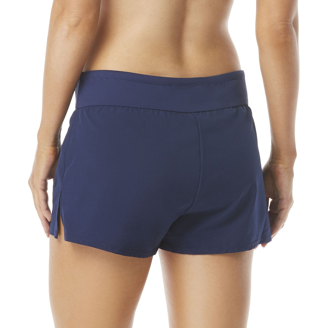 Beach House April Stretch Swim Short - Womens Swim Short Bikini Bottoms - Big Sun Vernon  | Okanagan Beachwear