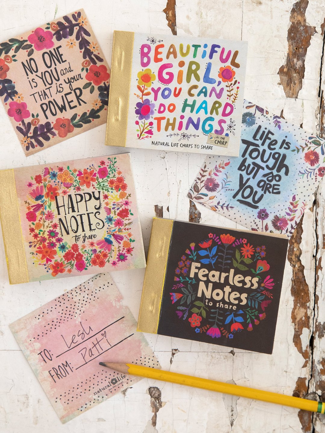 Natural Life Happy Notes Tiny Book Beautiful Girl - Home Decorations - Big Sun Vernon