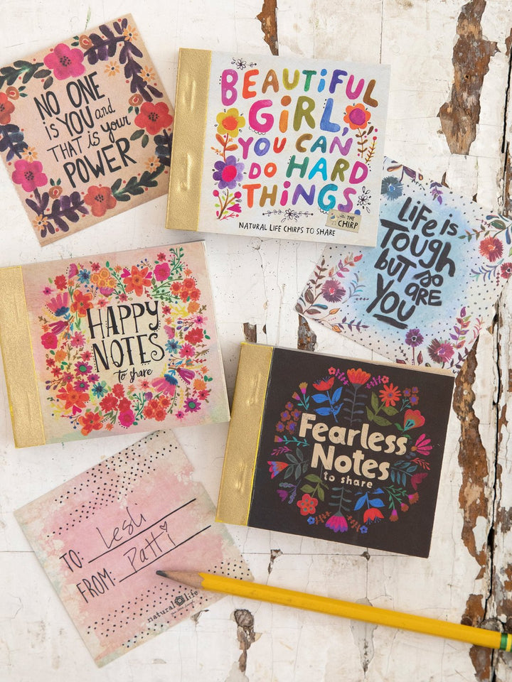 Natural Life Happy Notes Tiny Book Beautiful Girl - Home Decorations - Big Sun Vernon