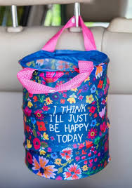 Natural Life Pop Up Car Trash Be Happy Today - Home Decorations - Big Sun Vernon