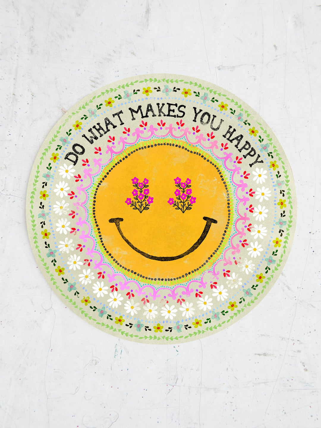 Natural Life Sticker Do What Makes You Happy - Stickers - Big Sun Vernon