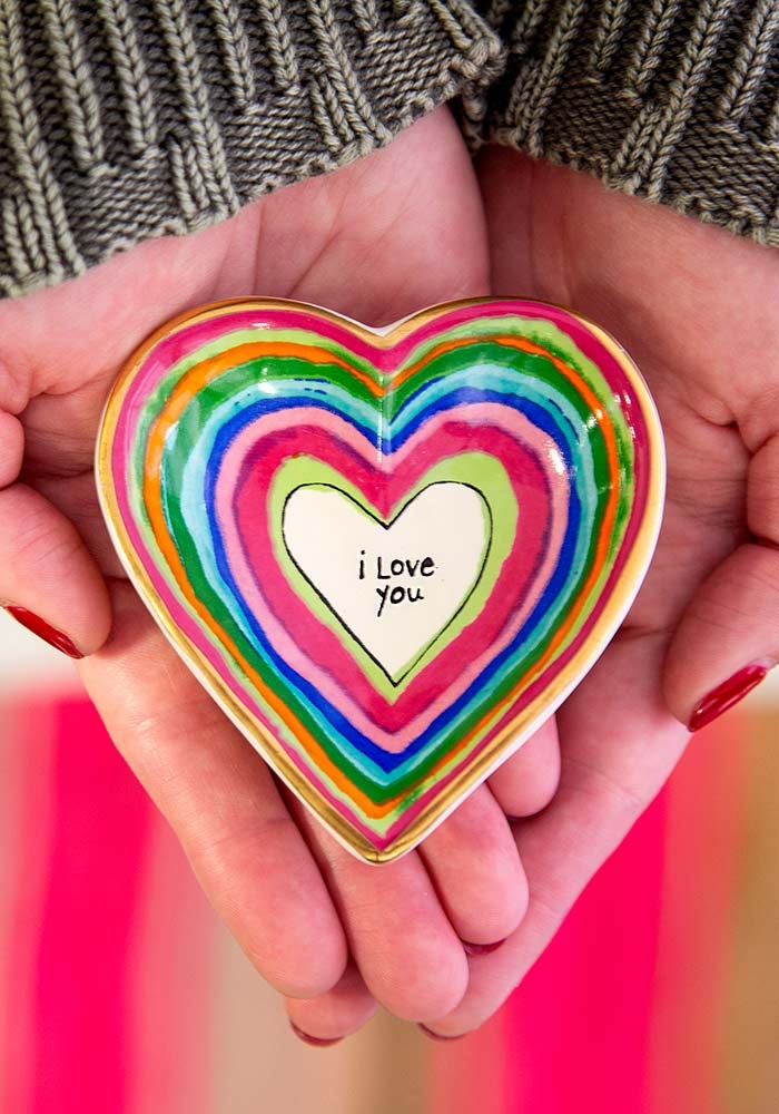 Natural Life Heart Trinket Dish I Love You - Home Decorations - Big Sun Vernon