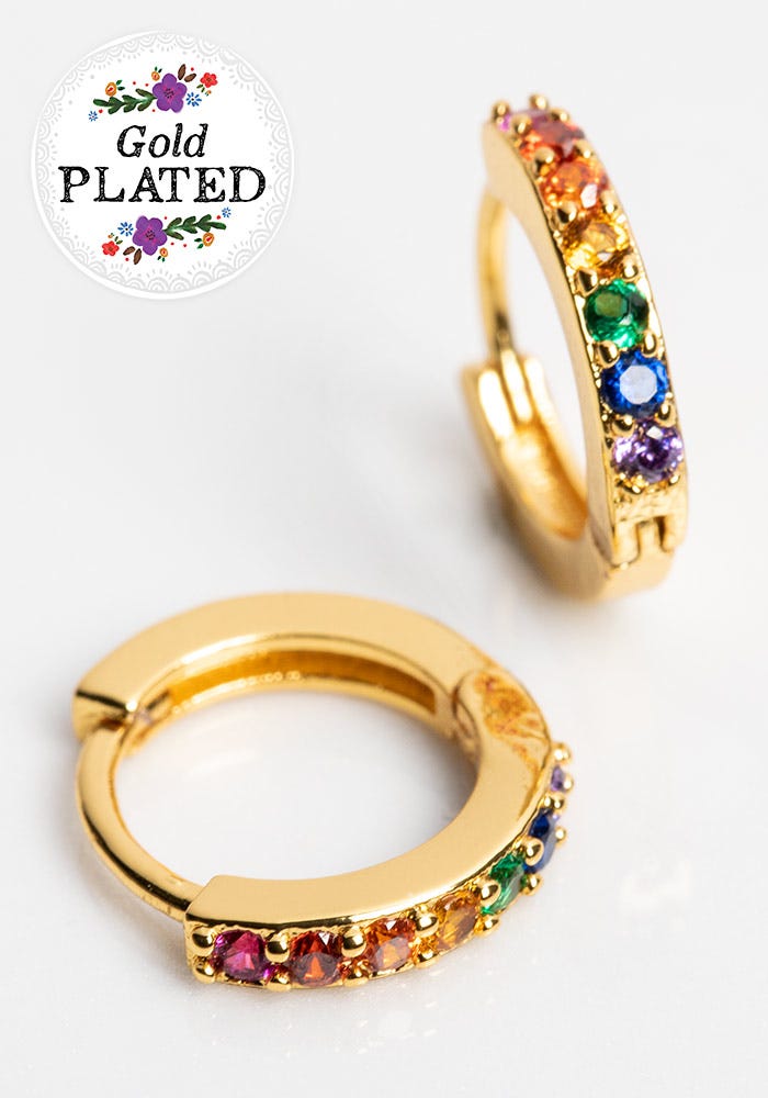 Natural Life Huggie Hoops Earrings - Earrings - Big Sun Vernon