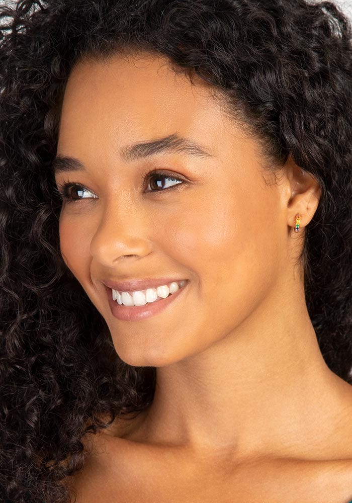 Natural Life Huggie Hoops Earrings - Earrings - Big Sun Vernon