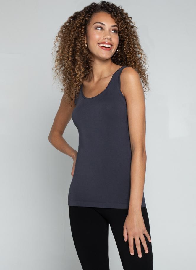 C'Est Moi Bamboo Double Scoop Tank Top - Womens Tanks - Big Sun Vernon  | Okanagan Beachwear