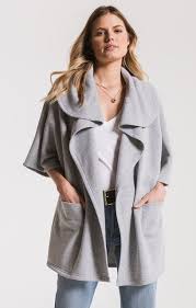 Z Supply Loft Fleece Oversized Cardigan - Womens Sweaters - Big Sun Vernon
