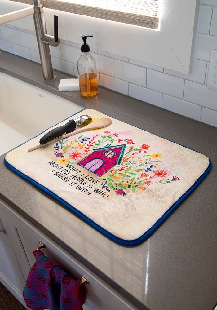 Natural Life Drying Mat What I Love - Home Decorations - Big Sun Vernon