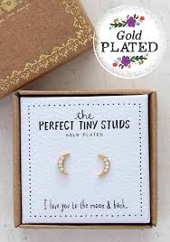 Natural Life Perfect Tiny Studs Moon - Earrings - Big Sun Vernon