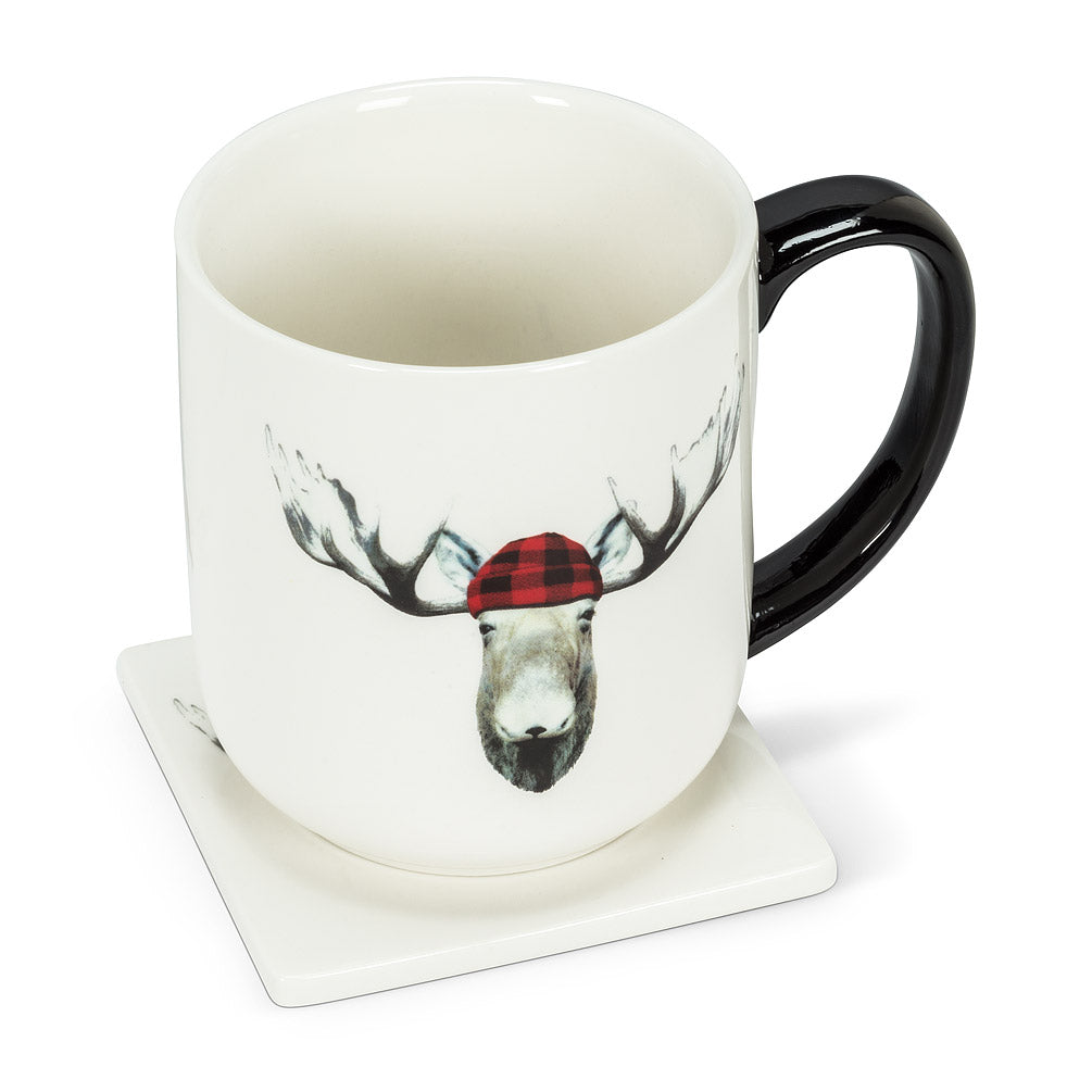 Red/Blk Jack Moose Mug - Mugs - Big Sun Vernon