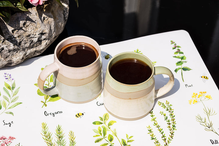 Blu/Grn Rustic Style Mug - Mugs - Big Sun Vernon