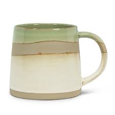 Grn/Wht Rustic Style Mug - Mugs - Big Sun Vernon