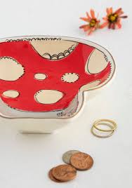 Natural Life Trinket Bowl Be Happy Mushroom - Home Decorations - Big Sun Vernon