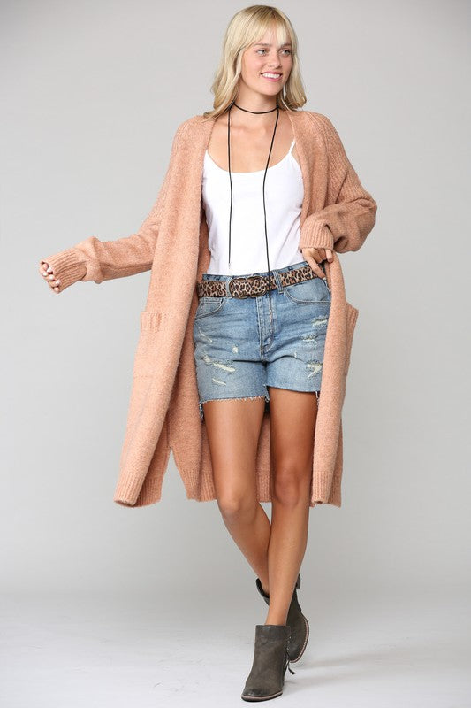 Ollie Midi Knit Cardigan - Womens Sweaters - Big Sun Vernon