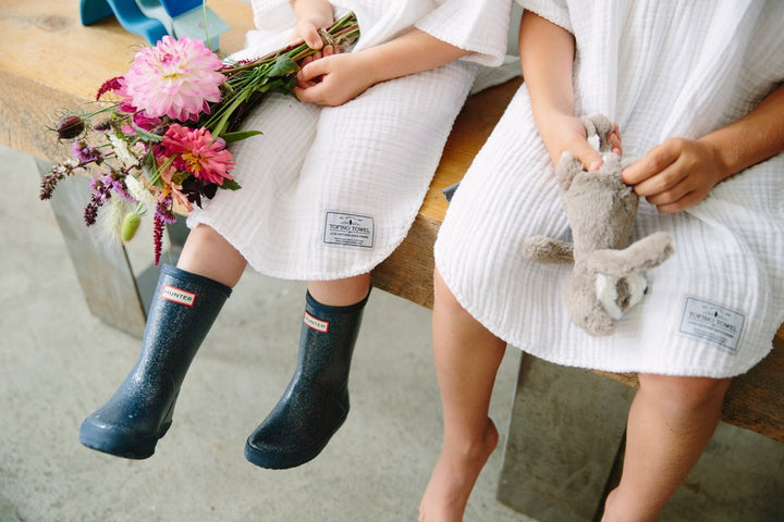 Tofino Towel Pebble Kids Poncho - Womens Casual Coverups - Big Sun Vernon