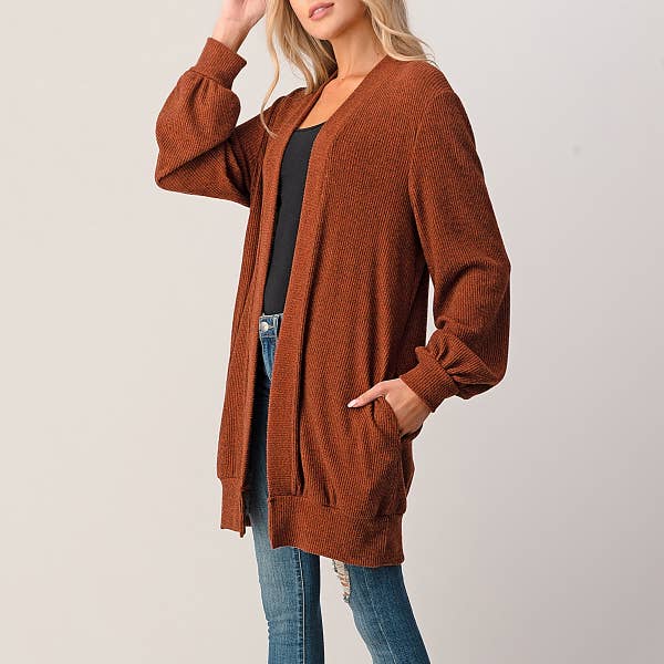 Natural Life Open Front Cardigan - Womens Sweaters - Big Sun Vernon