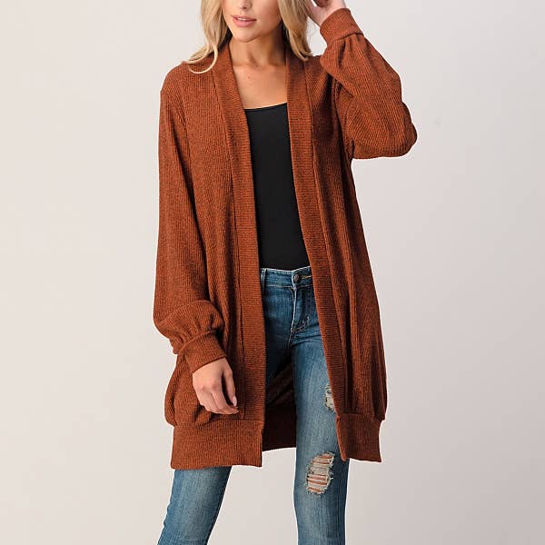 Natural Life Open Front Cardigan - Womens Sweaters - Big Sun Vernon