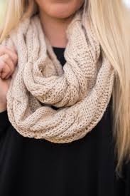 C.C Cable Knit Infinity Scarf - Womens Scarves - Big Sun Vernon