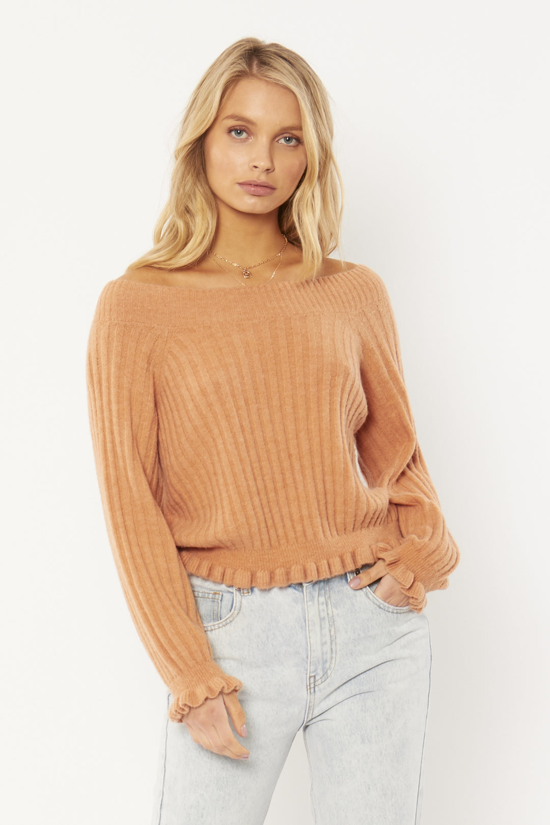 Amuse Sija L/S Knit Sweater - Womens Sweaters - Big Sun Vernon