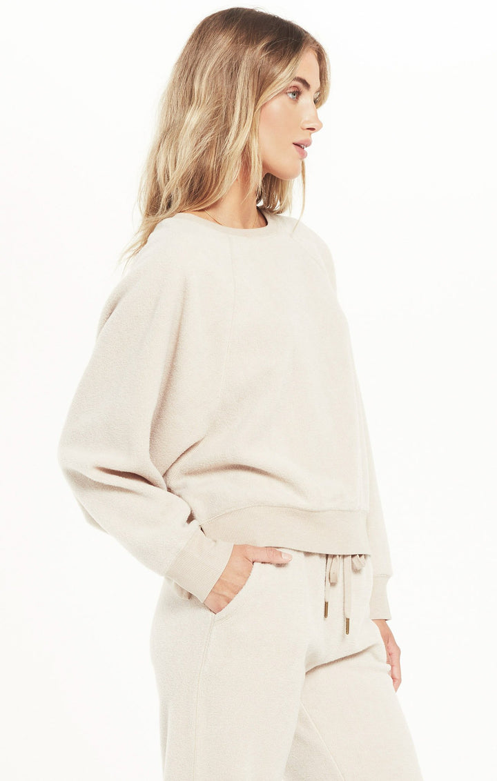 Z Supply Sleep over Raglan Sweatshirt - Womens Long Sleeves - Big Sun Vernon