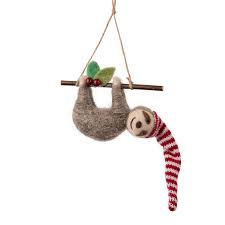Sloth on Branch Ornament - Home Decorations - Big Sun Vernon