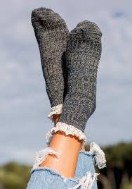 Natural Life Crochet Ruffle Sock Set 2pk - Socks - Big Sun Vernon