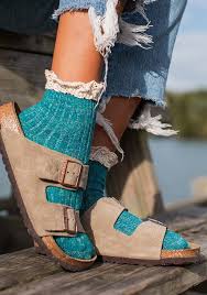 Natural Life Crochet Ruffle Sock Set 2pk - Socks - Big Sun Vernon