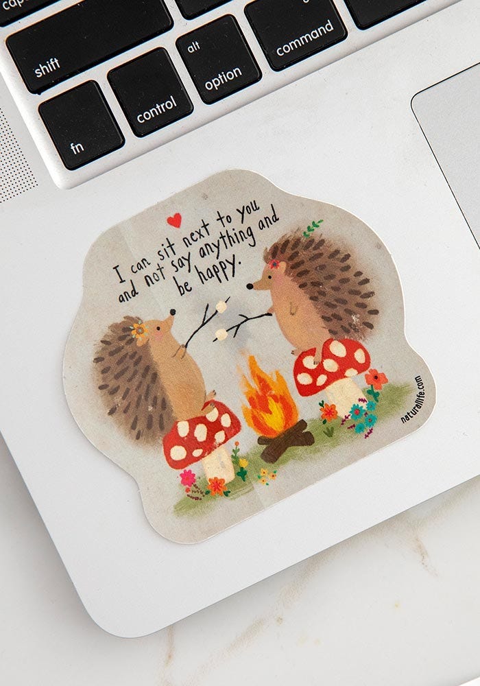 Natural Life Vinyl Sticker Sit Next To You Be - Stickers - Big Sun Vernon