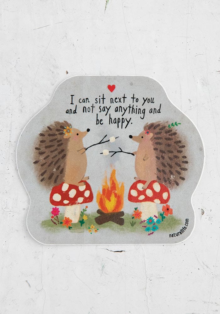 Natural Life Vinyl Sticker Sit Next To You Be - Stickers - Big Sun Vernon