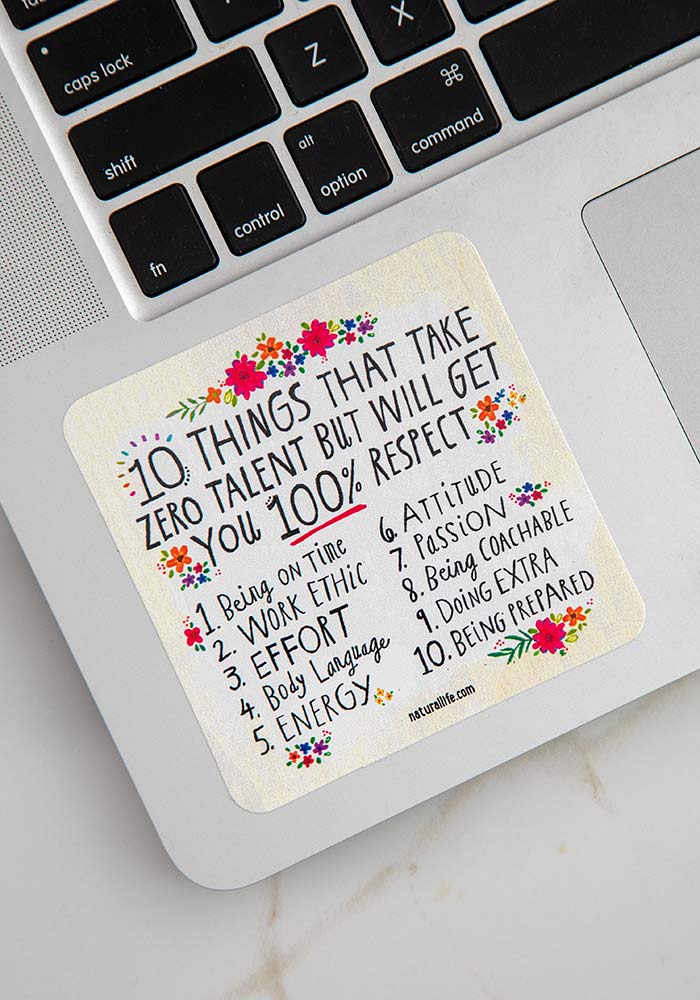 Natural Life Vinyl Sticker 10 Things Get - Stickers - Big Sun Vernon