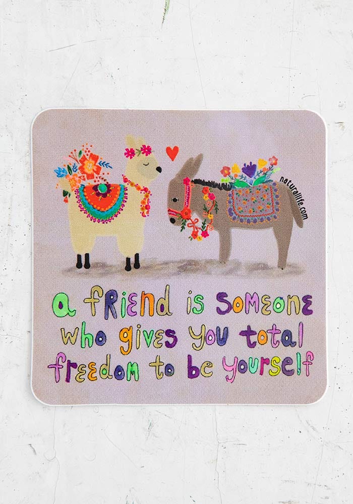 Natural Life Vinyl Sticker Friend Gives - Stickers - Big Sun Vernon