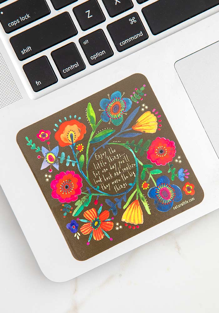 Natural Life Vinyl Sticker Enjoy The - Stickers - Big Sun Vernon