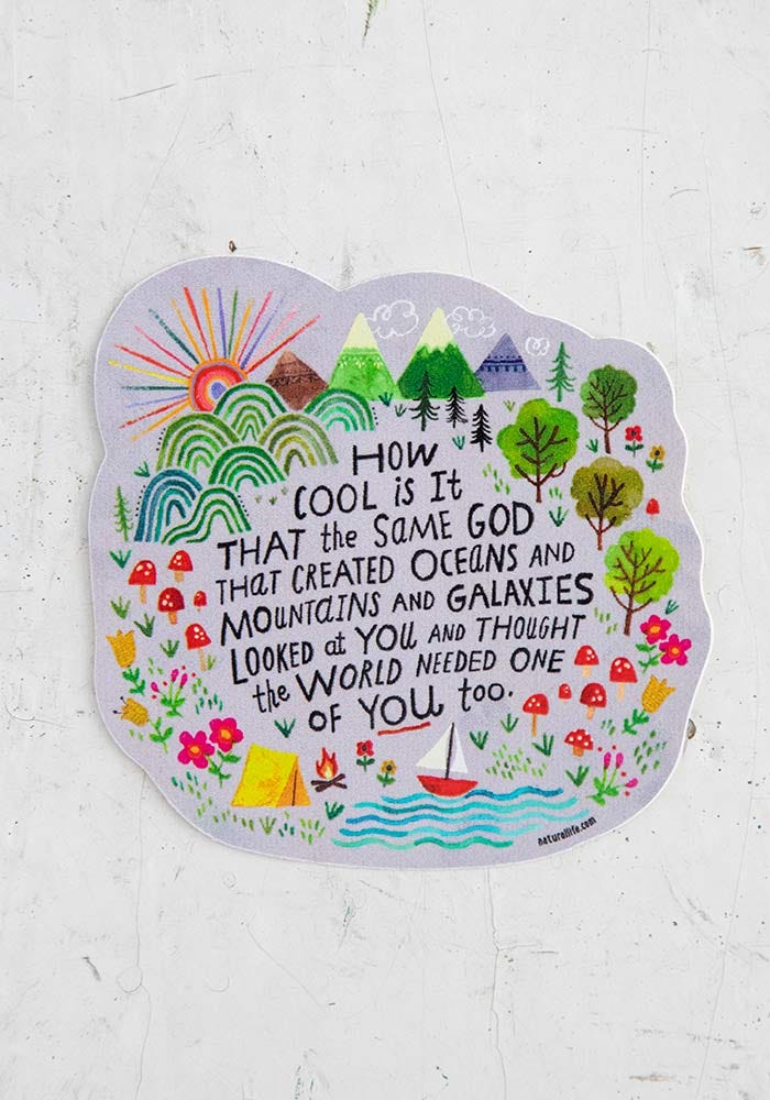 Natural Life Vinyl Sticker How Cool - Stickers - Big Sun Vernon