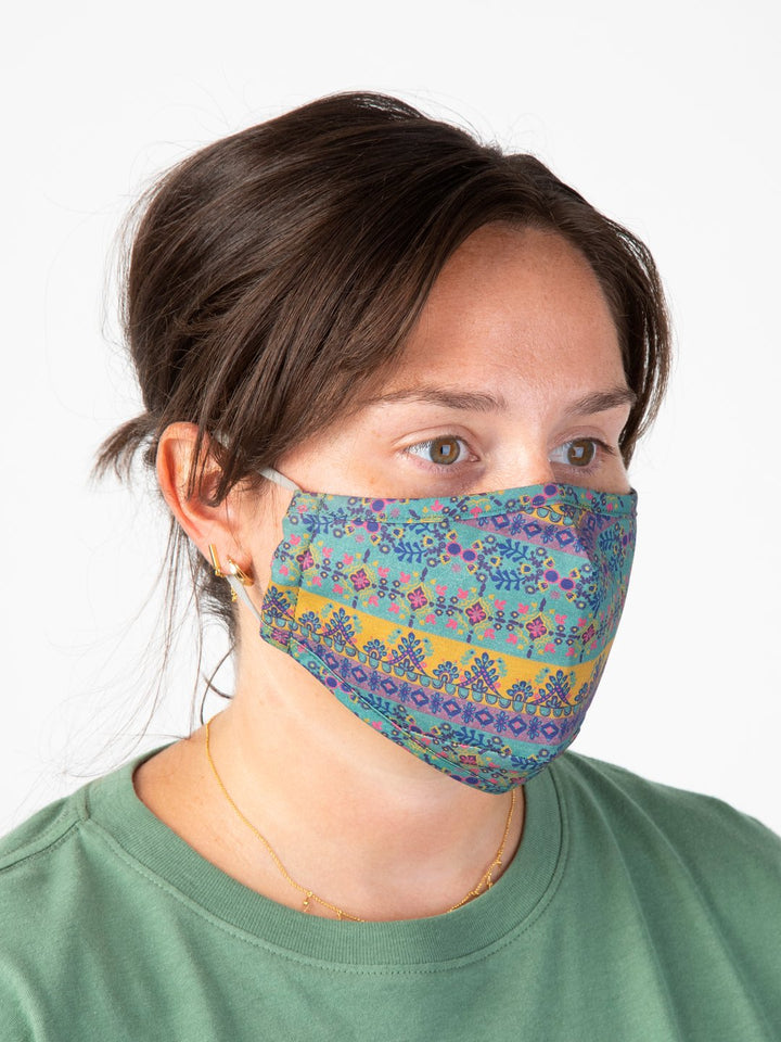 Natural Life Face Mask Teal - Womens Face Masks - Big Sun Vernon