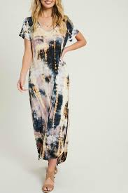 Nina Tie-Dye Maxi Dress - Womens Maxi Dresses - Big Sun Vernon