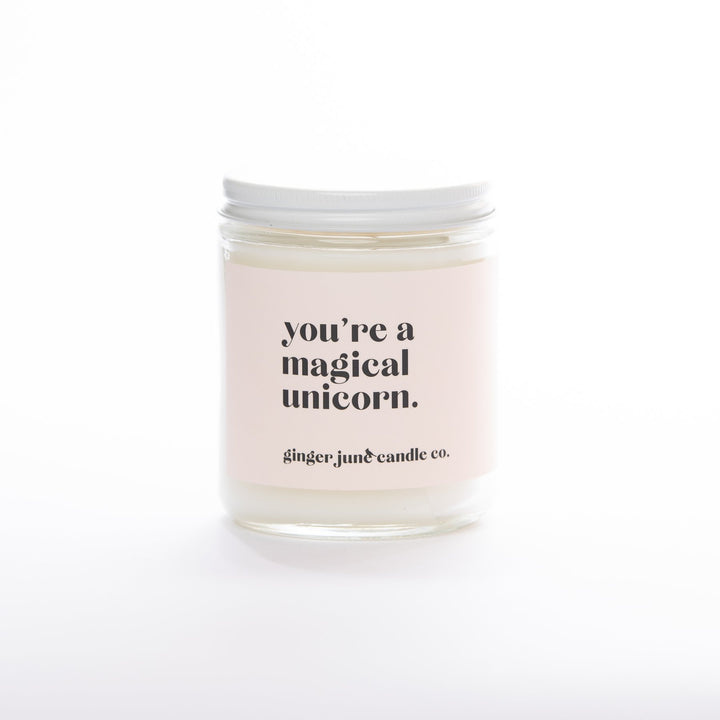 Ginger June "You're A Magical Unicorn" Soy Candle - Home Decorations - Big Sun Vernon