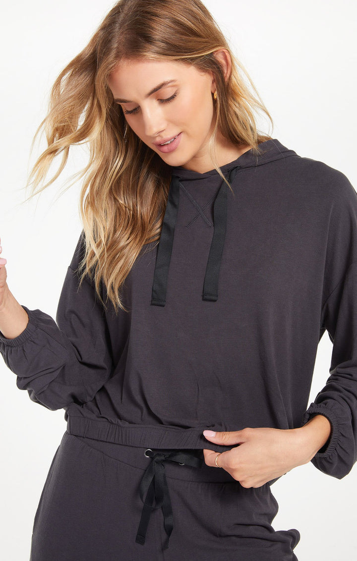 Z Supply Sonya Whisper Jersey Hoodie - Womens Hoodies - Big Sun Vernon